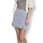 Wild Fable  Notch Front Seamed Jean Mini Skirt -. Light Blue Women’s 10 NWT Photo 1