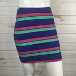 Material Girl  Colorful Striped Bodycon Skirt Photo 0