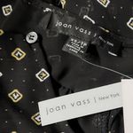 Joan Vass  New York Blouse Top Women's XS Extra Small Black Long Sleeve Pullover Photo 8