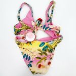 PQ SWIM PILYQ Bikini Set Size Medium NWT Oasis Reversible Knot Swim NWT Floral Yellow Photo 1