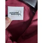 Northern Reflections Women's Maroon Horse Embroidered Button Up Shirt Size M Photo 6