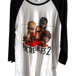 LuLaRoe Black and White Incredibles 2 Top Disney Pixar 2XL Randy Photo 0