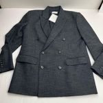 ALC Frank A.L.C. Chadwick Metallic Stripe Double Breasted Blazer‎ Jacket Size 6 90s NEW Photo 0