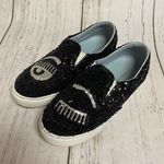 Chiara Ferragni Flirting Sequin Slip On Skate Sneaker Black Size 6.5 Photo 0