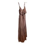 Mustard Seed NWT  flowy maxi open front dress With tie L Photo 5