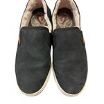 OluKai Pehuea Heu Slip On Shoes Womens 6 Black Shearling Leather Waterproof Used Photo 14
