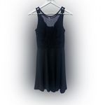 Grace Karin Cocktail Black Fit & Flare Lace and Mesh Sleeveless   Dress NWT Medium Photo 5