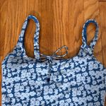 ANDIE Macao One PIece Swimsuit Blue denim Floral size S NWOT Photo 2