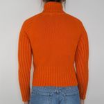No Boundaries Vintage 90s  Orange Chunky Knit Turtleneck Sweater Photo 2