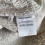 Reformation Pinto White Blue Floral Top Size S Photo 3