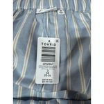 Lovesick Drawstring Ruffle Hem Oxford Stripe Forever Blue Women's Size 3X 22 Photo 2