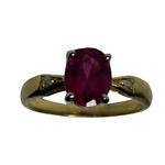 14k Yellow Gold with Ruby & Diamond Gemstones Women’s Ring size 8 Engagement Photo 9