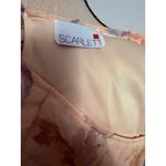 Scarlett Floral Midi Dress Sleeveless Vintage Pastel Peach Purple Photo 3