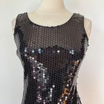 Glenrob LTD Vintage Black Sequin Sleeveless Backless Bodycon Dress Photo 2
