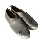 Vince Women's Platform Sneakers Size 9 Wallace Leather Gray Slip On Shoes Photo 1