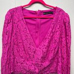 Fashion to figure Womens Top 1X Floral Lace Cropped Romantic Coquette Party Chic Photo 2