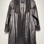 Preston & York Vintage 90s  Black Leather Patchwork Open Jacket Women’s Size S Photo 0