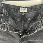 AGOLDE Black 100% Cotton Button Fly High Rise Cut-Off Jean Shorts Size 27 Photo 3