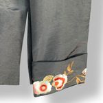 Vintage Madame Butterfly Black Embroidered Mandarin Jacket Size 4 Photo 7