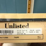 Unlisted Vtg  Spatter Me tan taupe suede heels women’s size‎ 7.5 Photo 7