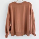 Zenana Outfitters Boutique Tan Brown Mocha Oversized Crew Sweatshirt Photo 3