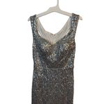 Ever Pretty  silver to blue sparkly maxi prom dress Photo 2