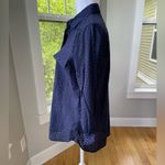 Banana Republic Dillon Classic Fit Utility Shirt in Navy Blue Eyelet Cotton Sz S Photo 1