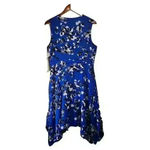 CAbi Woman’s Size M Untamed Dress Electric Blue Sleeveless Handkerchief Hem NWT Photo 2