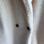Women's Cream Teddy Coat Faux Sherpa Style Size Large Photo 3
