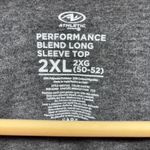 Athletic Works Performance Blend 3/4 Sleeves Santa 2XL Christmas Photo 2