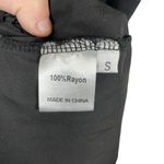 Swiss Dot Tiered Ruffle Babydoll Tie Strap Mini Dress in Black Size S Photo 6