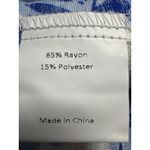 Seta T Floral Maxi Dress V Neck Short Sleeve Casual Summer Dress XL Blue Photo 3