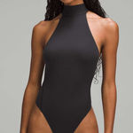 Lululemon  Wundermost Ultra-Soft Nulu Mockneck Sleeveless Bodysuit Black Large Photo 0