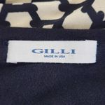 Gilli Black and Cream Print Shift Dress Size Small Petite Black Print Mini Dress Photo 7