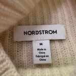 Nordstrom cream knit turtleneck wool & cashmere sweater size M Photo 7