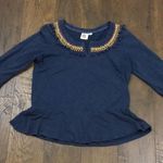 Anthropologie Lilka peplum navy blue top Photo 1
