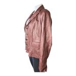 Anne Klein AK Copper Colored Leather Jacket size 12 women. Photo 2