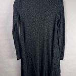 Derek Heart Tunic Dress Gray Knit Long Sleeve Criss Cross Neck Cozy Stretchy Photo 5