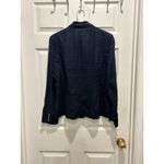 Ralph Lauren Lauren 100% Linen Blazer Jacket Womens 8 Navy Single Breasted Gold Photo 6