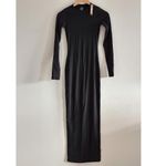 SKIMS  Fits Everybody Crew Neck Long Sleeve Dress in Onyx, Size XS Photo 1