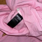 Max jeans Womens  Pink Plaid Ruffle Sleeve Top Sz XS Photo 4