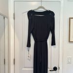 Calvin Klein NWT  Charcoal Jumpsuit Zip Shoulders Sz 6 Photo 5