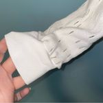 XCVI  Pierced Cutout V-Neck Cotton Sweater Size Medium Photo 3