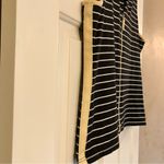 Liz & Co Black, White Stripped Sleeveless V Photo 2