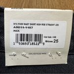 AGOLDE NWT 90s Pinch Waist Short High Rise in Nix Distressed Black Size 25 Photo 7