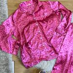 Silk style Pajamas for Women Classic Button Down Satin Pajama Sets Long Sleeve L Pink Size XXL Photo 3