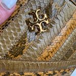 Tory Burch Authentic SNAKE SKIN Leather top zip Crosby Photo 4