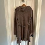 MM Couture  Brown Ruffle Cardigan Sweater Photo 4