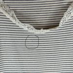 Sundance  Striped Lace Trim Tank Top XS Cotton Spandex Tank Y2K Photo 7