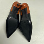 SEVEN BIG TREE Black Brown Color Block Pointed Toe Stiletto Heels Size 40 US 9.5 Photo 9